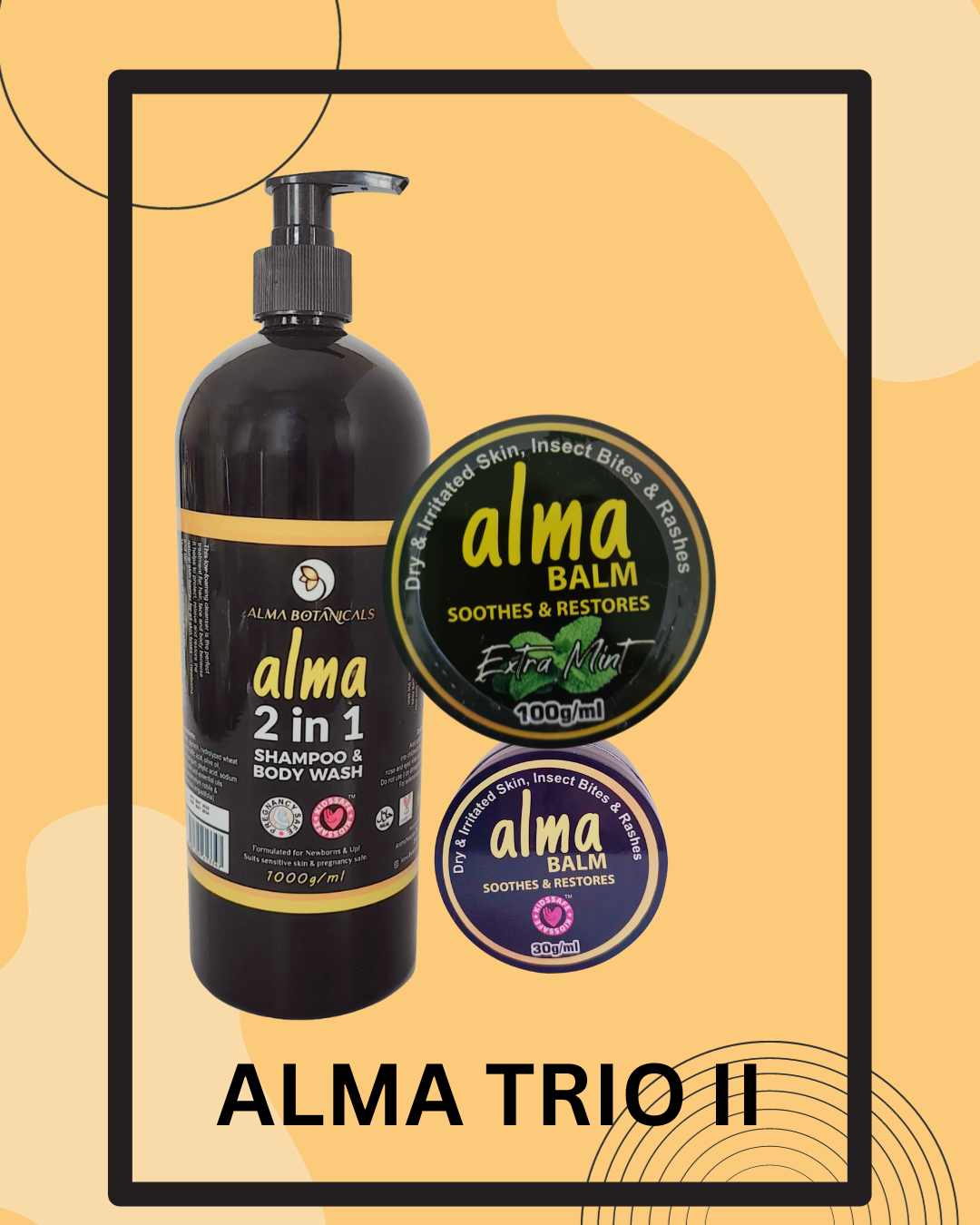 Alma 2 in 1 Shampoo & Body Wash 1L