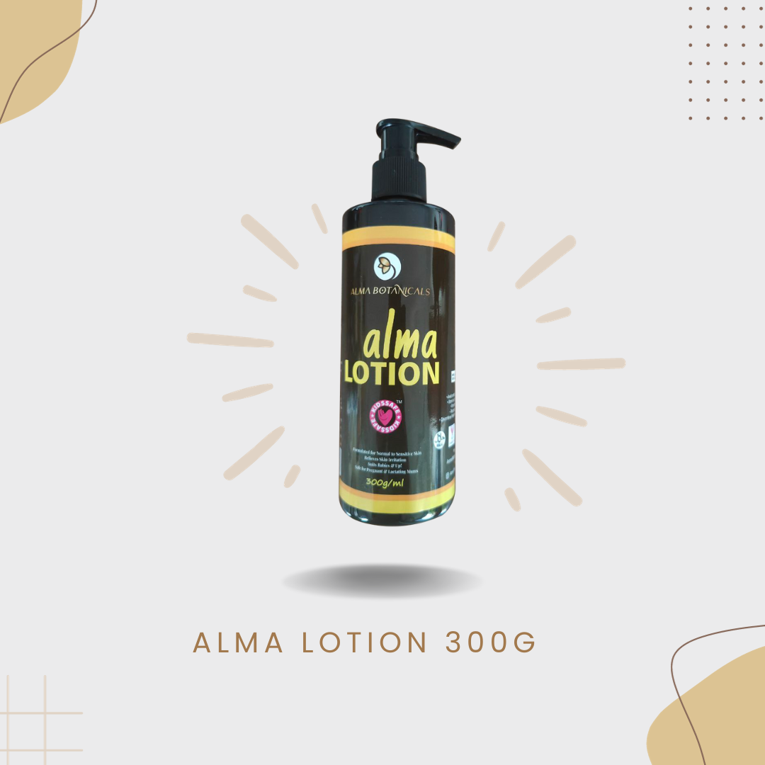 Alma Lotion suits normal to sensitive skin types