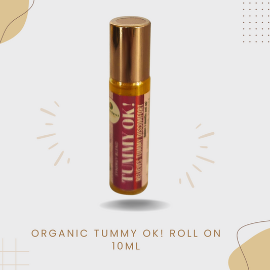 Organic Tummy ok! roll on stomach upsets, Colic pain. Suits babies and up!