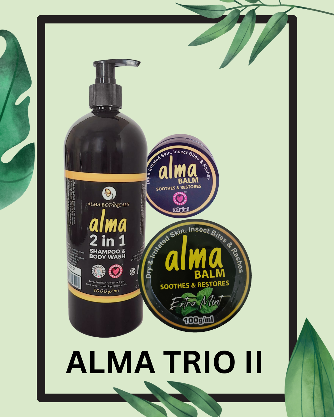 Alma 2 in 1 Shampoo & Body Wash 1L